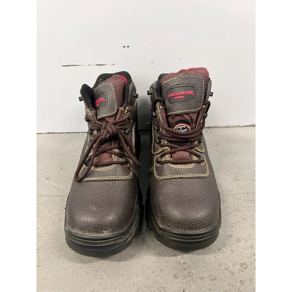 Skechers Burgin-Sosder 77144-BRN Mens‎ US 8 Brown EH Composite Toe Work Boots